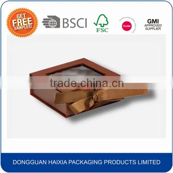 Flat Foldable Luxury Paper Packaging Boxes With Ribbon photo-2