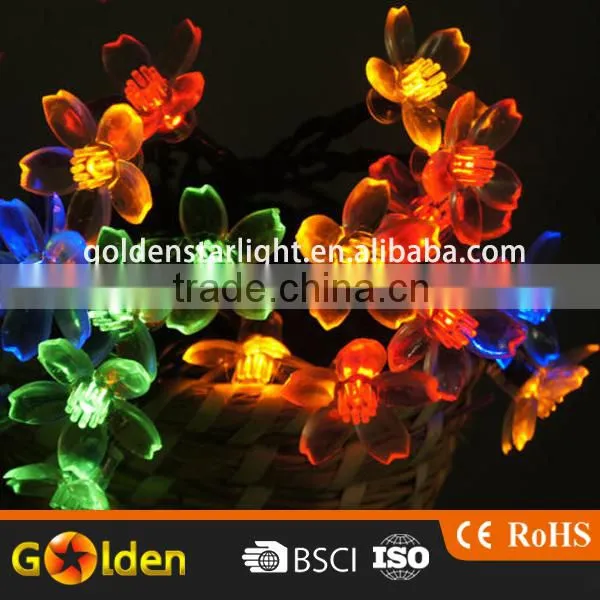 Christmas Festival Solar Powered 35 Pcs Flower Shaped Garden Decorative Tree Light