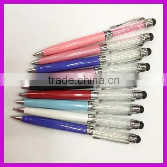 New Design Colorful Your Logo Crystal Ball Pen With Stylus photo-3