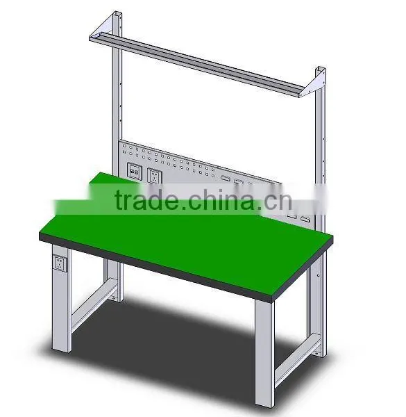 Light Duty Industrial Workbench Rear Panel MDF Top of Table