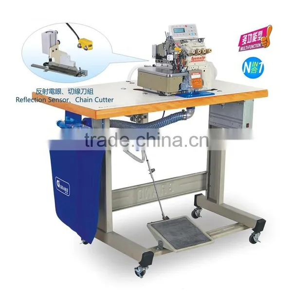 Microcomputer DD Motor&automatic Induction Pneumatic Suction Trimming Device for YAMATO Overlock Machine photo-2