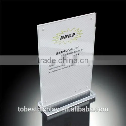 3 Sided Clear Acrylic Menu Holder,acrylic Menu Stand,acrylic a5 Menu Stand Factory Price photo-6