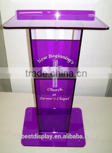 Detachable Modern Wholesale Customized Cheap Acrylic Podium/acrylic Pulpit/acrylic Lectern Stand Shenzhen Factory