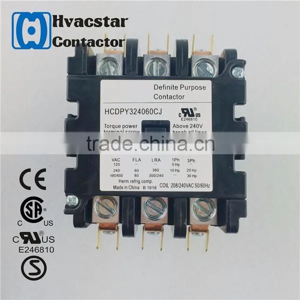 UL Siemens Electrical Contactor Air Compressor Protect Definite Purpose ac Contactor 3Pole 50Amp 24Vac photo-4
