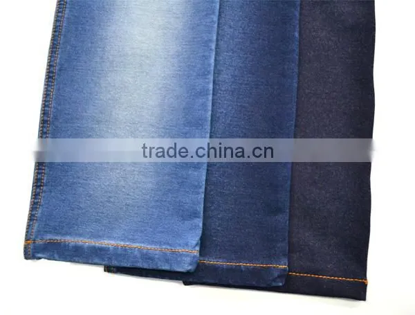 Indigo Knit Springy Denim Fabric:360gsm 92%cotton 8%spandex From Changzhou China photo-5