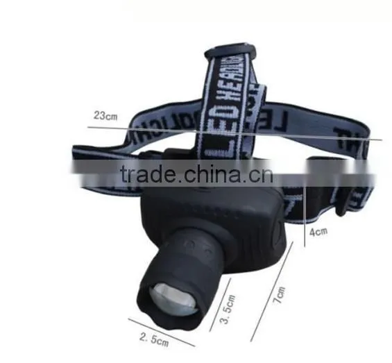 T27B Waterproof 1W LED Headlight Light Headlamp Head Lamp Flashlight 3 Modes photo-6