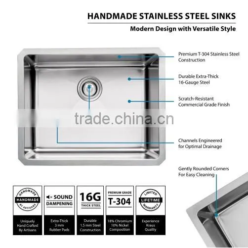 Housestar New Kitchen Designs American Sink Used Commercial Stainless Steel Sink Kitchen SInk For USA 2318Y photo-2