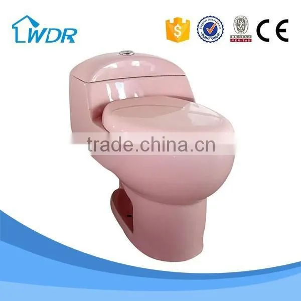 Bathroom Accessories Design American Siphon Flushing S-trap 250 300 and 400 mm Teal Blue Colored Toilets photo-3