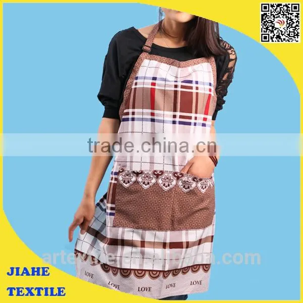 Fashion Long Bib Apron With Wide Bowknot Neck Band