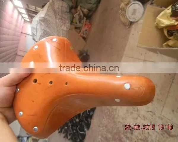 High Quality Real Cow Bike Saddle for EURO Market Quality photo-2