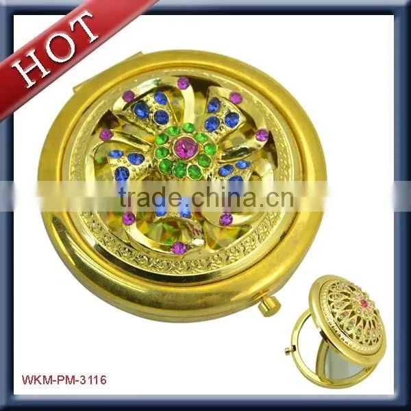 Cute and Fashion Thin Metal Makeup Mirror photo-5
