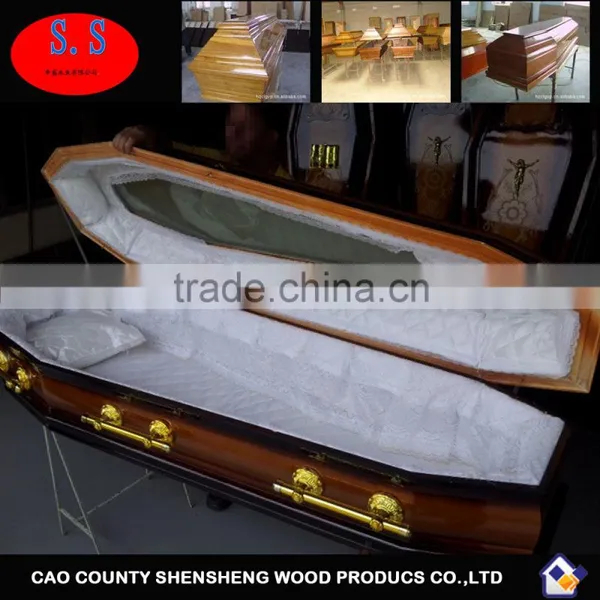 Coffins Urns Caskets Funeral Cremation Wooden Casket for Ashes Box photo-2