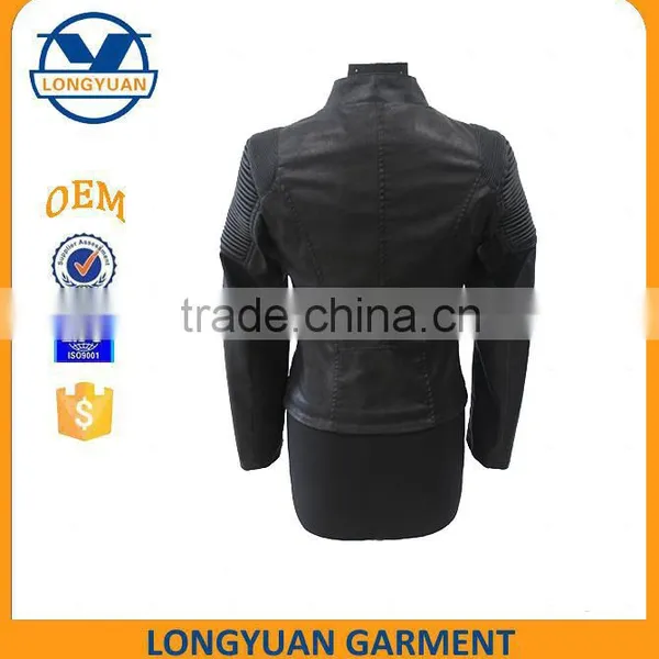 New Style Hot Sale pu Leather Jacket for Wamen photo-2