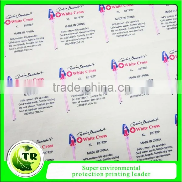 Iron on Garment Heat Transfer Paper Heat Transfer Sticker Care Labels photo-3