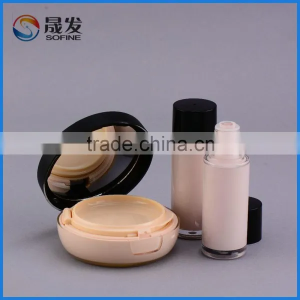 Fashion Korea Brand Makeup Compact Powder Packaging Air Cushion BB Cream Case With Mirror photo-2