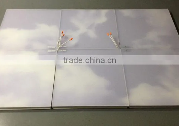 100-240VAC 600X600MM 48W SMD3528 Ceiling Suspended Frameless Sky LED Panel Light photo-6
