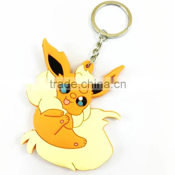 Promotional Gift Key Ring Soft PVC Animation Shaped 2d Keychain photo-6