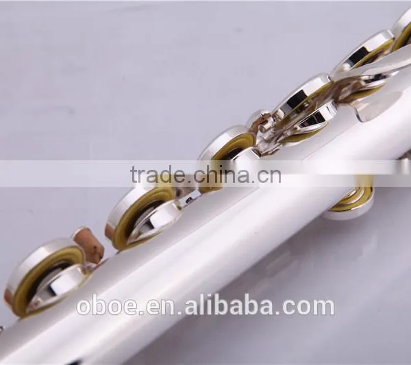 Musical Instrument 17 Open Holes Silver Plated Flute With Split E Mechanism Offset-G Keys and B Foot photo-6