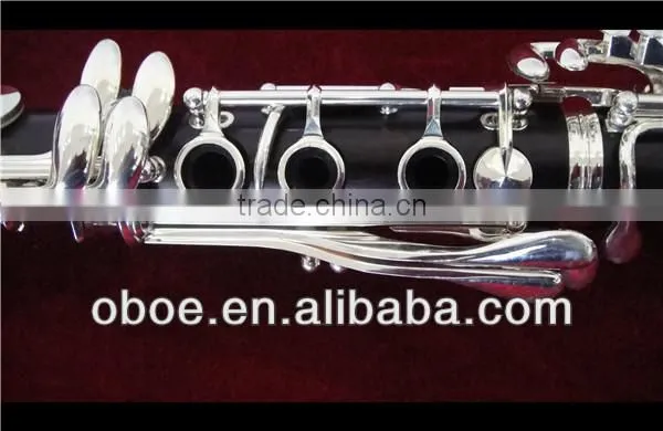 Musical Instrument Silver Plated Clarinet(1701S) photo-3