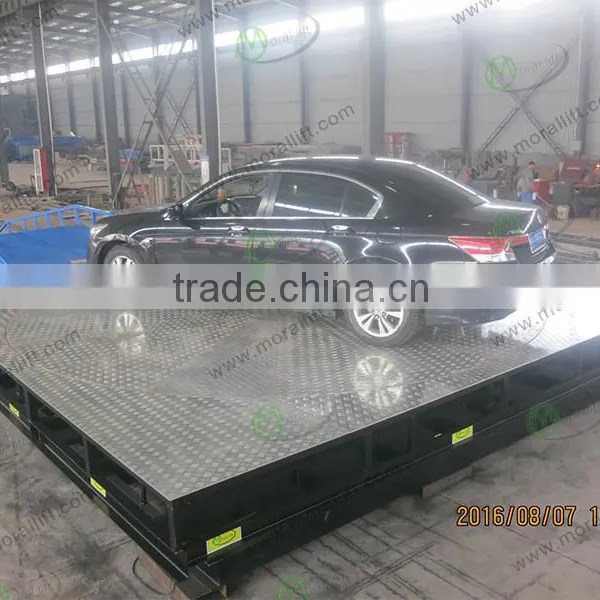 Hot Sale Hydraulic Car Scissor Lift /scissor Car Lift Elevator Add Turntable photo-3