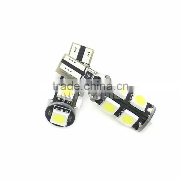 T10 9 Led 5050 Smd Canbus Error Free AUTO Clearance Lights W5W 194 CAR Door LIGHT Reading Lamps Dome Bulbs Wedge Interior Side photo-3
