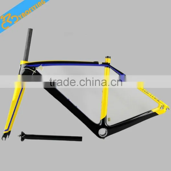 2015 Chinese Popular Style Road Bicycle Carbon Frame for Sale Including Fork Seatpost Headsets Clamp BB30/BSA,matte/glossy photo-5