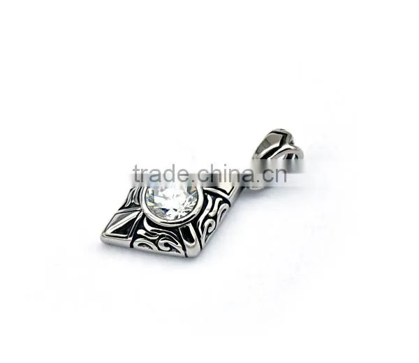 Europe Hot Selling Never Fade Stainless Steel Cross Charm Diamond Pendant Antique Jewelry photo-3