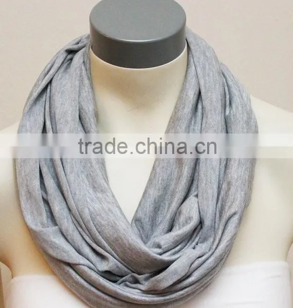 Super Soft Bamboo Spandex Light Grey Top Quality European Fashion Nursing Wrap Scarf Poncho photo-4