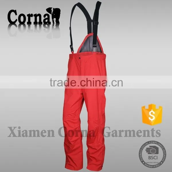 2015 New Arrival Winter Warm Keeping Elastic Belt Ski Pants Red Windproof Men Fashion Pants photo-2