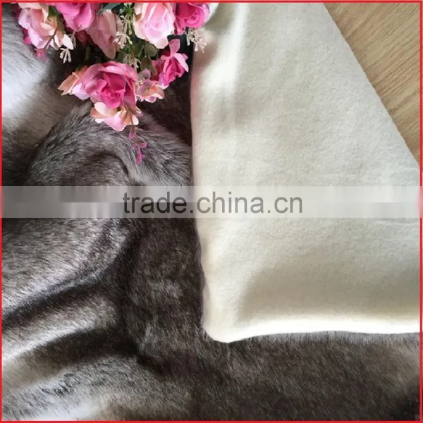 Wild Mannered Gray Fox Faux Fur Throw Blanket photo-6