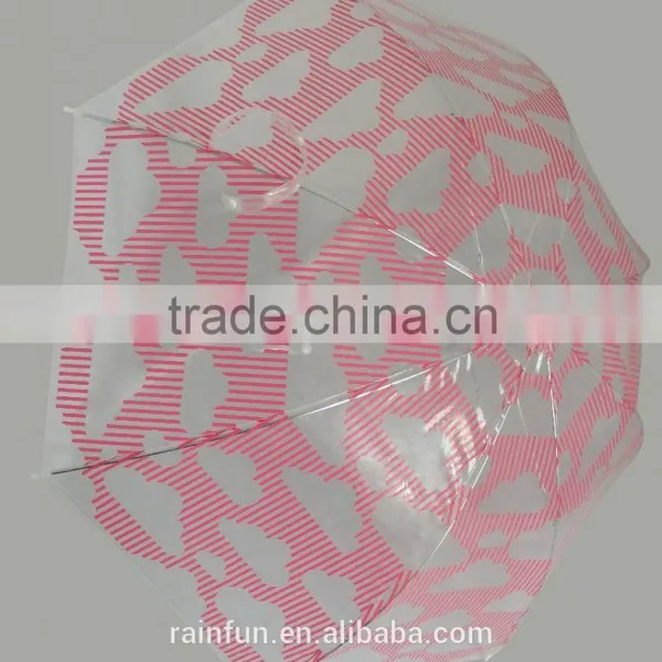 Customized POE Fabric Automatic Open Transparent Umbrella photo-4