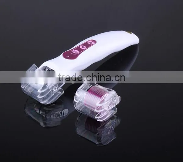 Newest Electric Led Photon Bio Vibration Microneedle Micro Needles Derma Roller photo-2