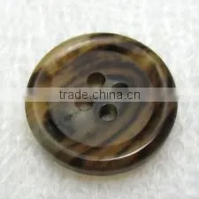 Buffalo Horn Finish Button in Factory Price