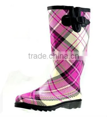 Fashion Sexy Knee Rubber Rain Boots Gumboots/Gumshoes for Ladies and Children