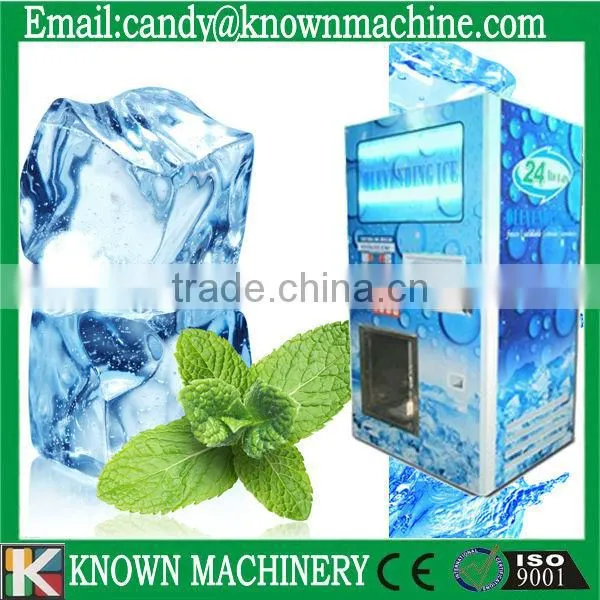 140-900kg square cube ice vending machine with bagging system for sale bag ice and bulk ice