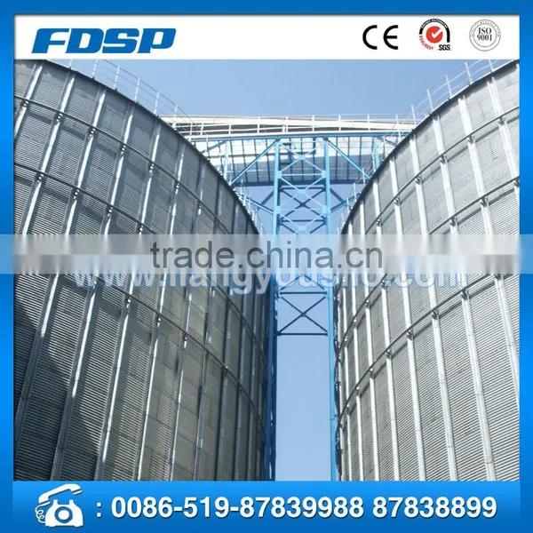 Large Scale Galvanized Steel Grain Bolted Silo Rice Husk for Overseas photo-2