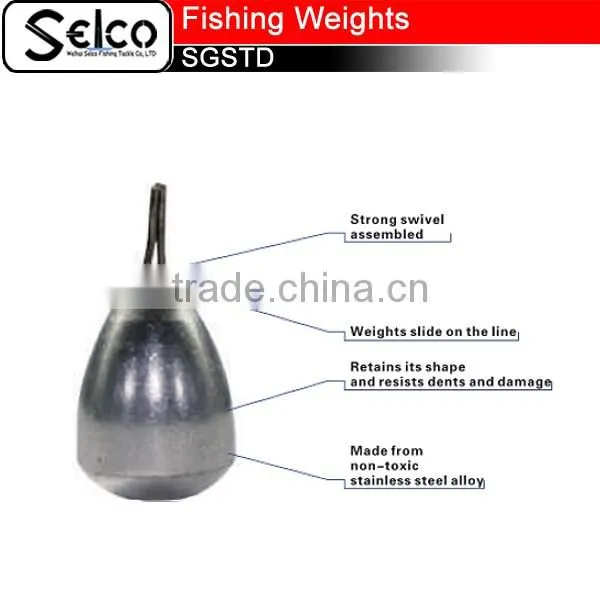 Stainless Steel Flat Head Bullet Fishing Weights photo-3
