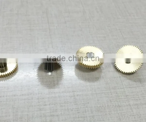 Hobbing Gear Machines Precision Double Round Brass Telescope Gearbox Gear photo-2