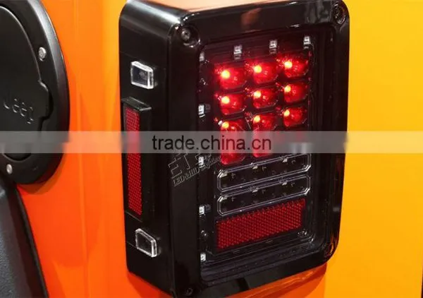 07-16 Jeep Wrangler JK Led Tail Light 4x4 Off-road Running Turn Brake Reverse Rear Lamp photo-6