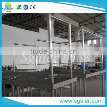 2016 Best Sale Circle Aluminum Glass Stage Transparent Stage photo-6