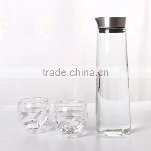35 Oz Glass Drip-free Carafe With Stainless Steel Silicone Flip-top Lid, Glass Water Pitcher, Glass Fridge Carafe, Ice Tea Maker photo-5