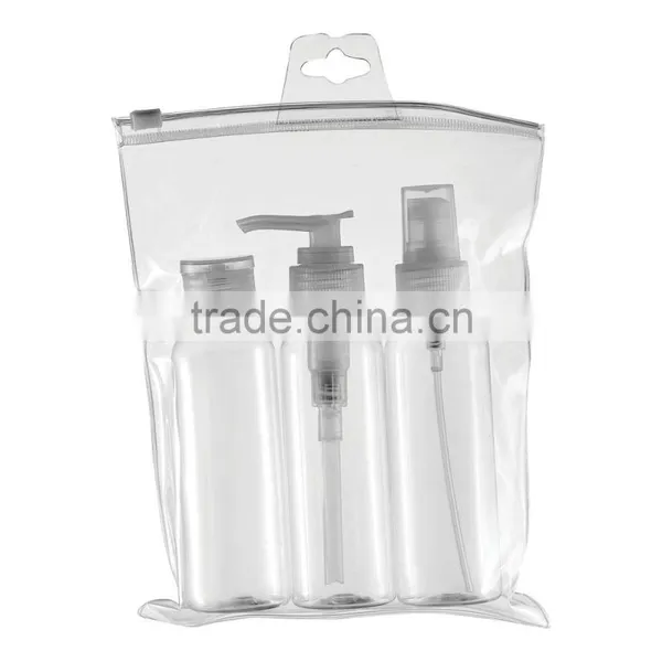Transparent Toiletry Bag - Holiday Cosmetic Wash Bag Hand Airport Travel Bottles photo-4