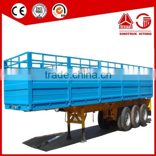 Semi Trailer Type and Steel Material 3 Axle Fencing Animal Transport Semi Trailer for Sale photo-2