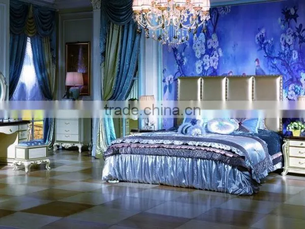 Bisini Luxury Bedroom Furniture, Luxury Solid Wood Bed Room Furniture Set photo-3