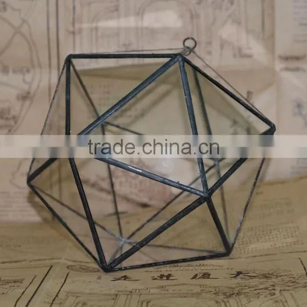 Micro Landscape Glasshouse Clear Glass Globe Hanging Terrarium photo-2