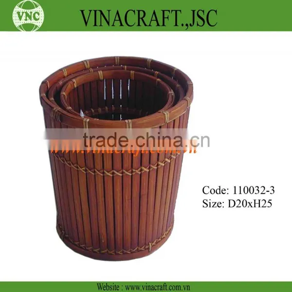Hot Sales Wicker Trash Can in Corlor for Kitchen photo-2