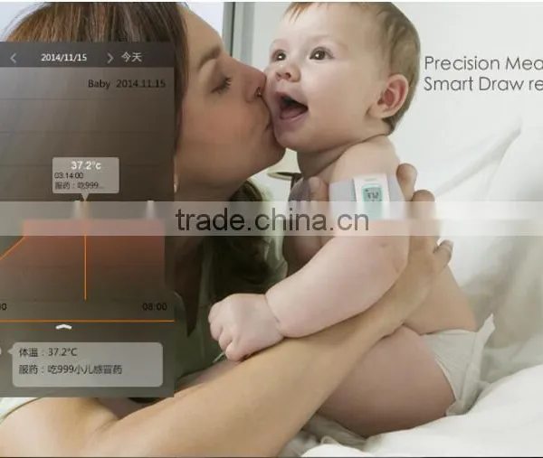 New Bluetooth Smart Thermometer With High Temporature Alarm, Wearable Electric Thermometer for Baby photo-6