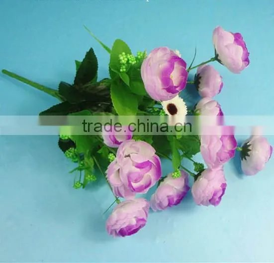 SJ10111104 Artificial Camellia Silk Flower photo-6