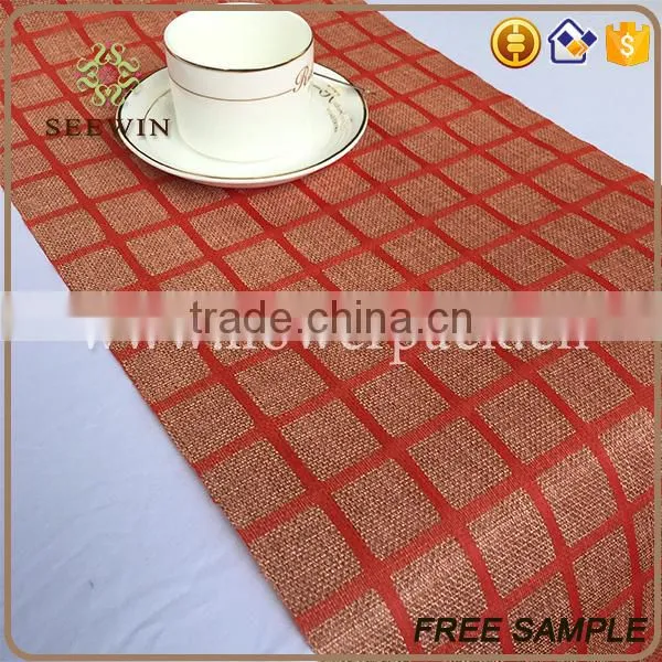 Awards Banquet Table Runner Moisture-Absorbent Recycle Jute Fabric photo-6