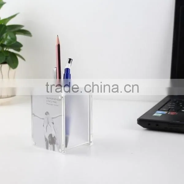 Acrylic Square Pen Holdler/ Trasparent Holder in Office/acrylic Procucts